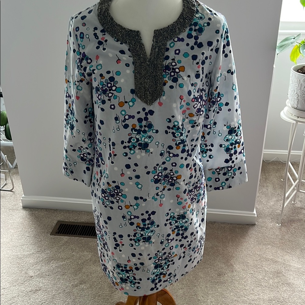 Colorful Patterned Tunic Dress